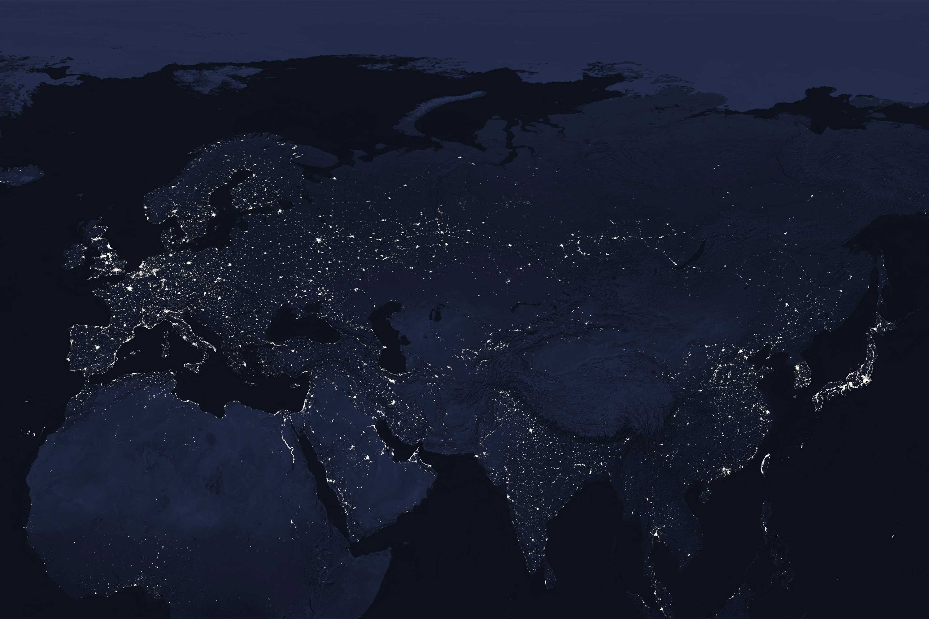 eurasia by night